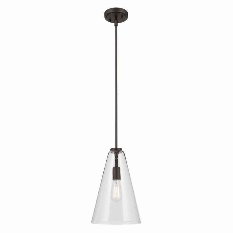 Kichler 42199OZ One Light Pendant, Olde Bronze
