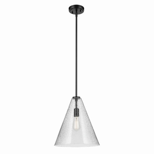 Kichler 42200BKCS One Light Pendant, Black