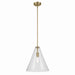 Kichler 42200NBRCS One Light Pendant, Natural Brass