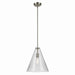 Kichler 42200NICS One Light Pendant, Brushed Nickel