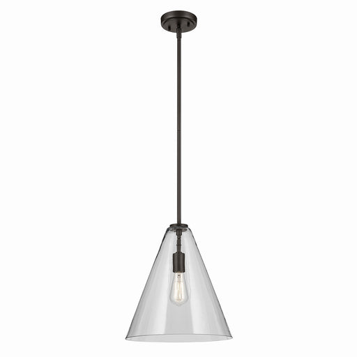 Kichler 42200OZ One Light Pendant, Olde Bronze