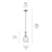 Kichler 42456CHCS One Light Pendant, Chrome (3)