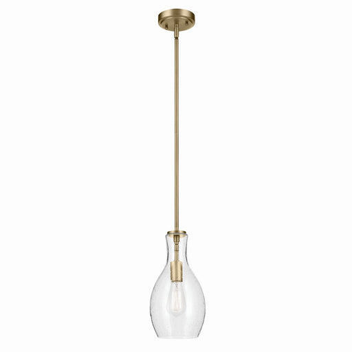 Kichler 42456NBRCS One Light Pendant, Natural Brass