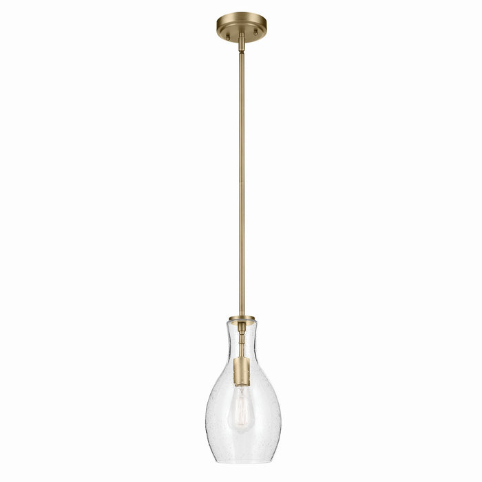 Kichler 42456NBRCS One Light Pendant, Natural Brass