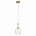 Kichler 42456NBRCS One Light Pendant, Natural Brass
