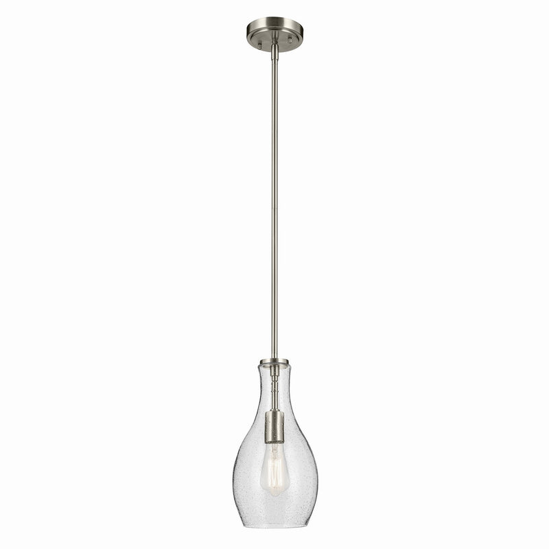 Kichler 42456NICS One Light Pendant, Brushed Nickel