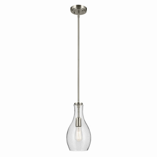 Kichler 42456NICS One Light Pendant, Brushed Nickel