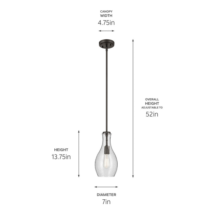 Kichler 42456OZCS One Light Pendant, Olde Bronze (3)