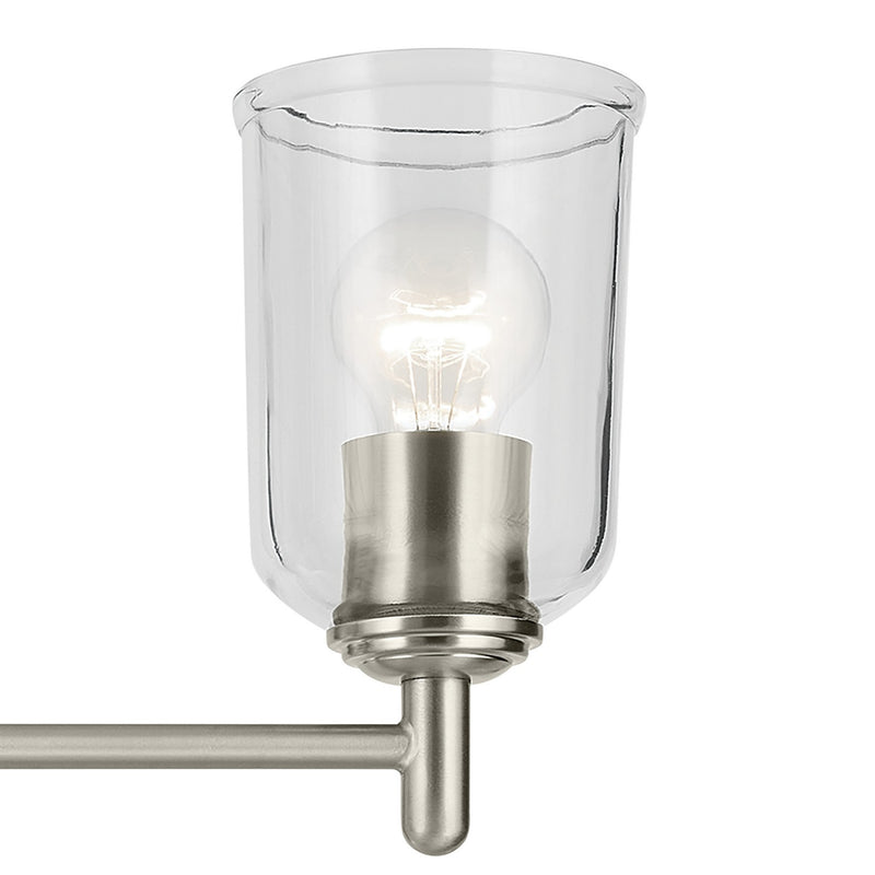 Kichler 43670NICLR Three Light Mini Chandelier, Brushed Nickel (4)