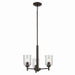 Kichler 43670OZCLR Three Light Mini Chandelier, Olde Bronze