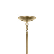Kichler 43671NBRCLR Five Light Chandelier, Natural Brass (4)