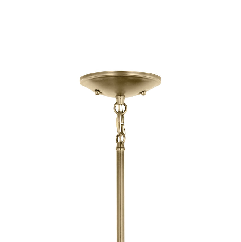 Kichler 43671NBRCLR Five Light Chandelier, Natural Brass (4)