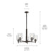 Kichler 43671OZCLR Five Light Chandelier, Olde Bronze (3)