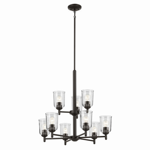 Kichler 43672OZCLR Nine Light Chandelier, Olde Bronze