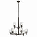 Kichler 43672OZCLR Nine Light Chandelier, Olde Bronze