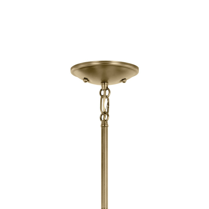 Kichler 43674NBRCLR One Light Mini Pendant, Natural Brass (3)