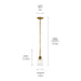Kichler 43674NBRCLR One Light Mini Pendant, Natural Brass (4)