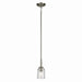 Kichler 43674NICLR One Light Mini Pendant, Brushed Nickel