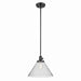 Kichler 43905BK One Light Pendant, Black