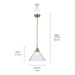 Kichler 43905NBR One Light Pendant, Natural Brass (3)