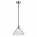 Kichler 43905NI One Light Pendant, Brushed Nickel