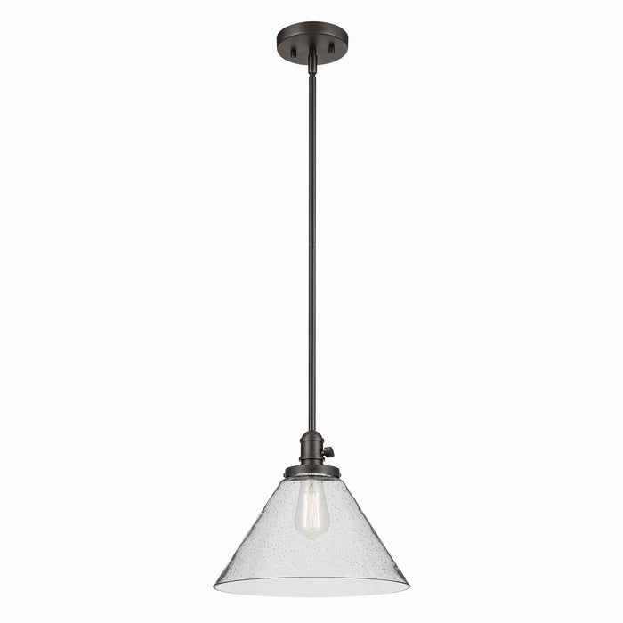 Kichler 43905OZ One Light Pendant, Olde Bronze