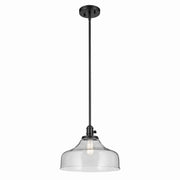 Kichler 43906BK One Light Pendant, Black
