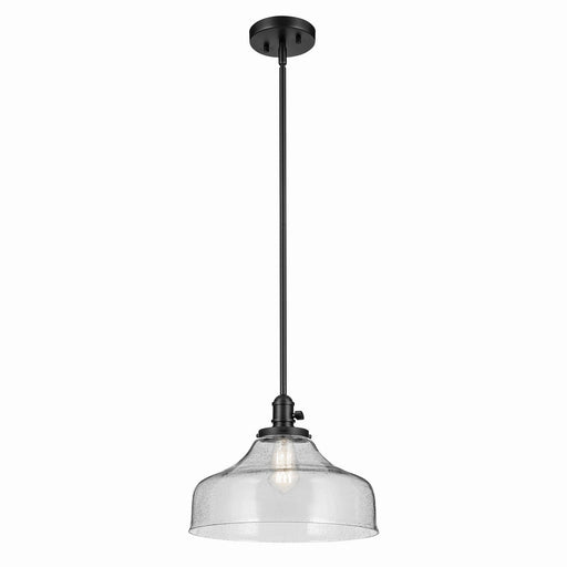 Kichler 43906BK One Light Pendant, Black