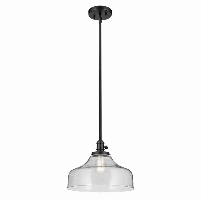Kichler 43906BK One Light Pendant, Black