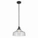 Kichler 43906BK One Light Pendant, Black