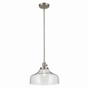 Kichler 43906NI One Light Pendant, Brushed Nickel