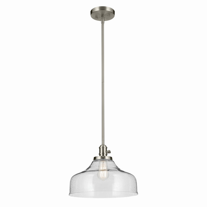Kichler 43906NI One Light Pendant, Brushed Nickel