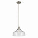 Kichler 43906NI One Light Pendant, Brushed Nickel