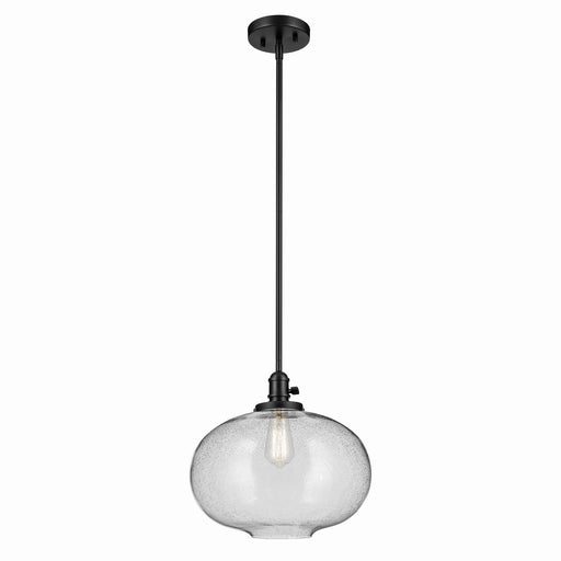Kichler 43911BK One Light Pendant, Black