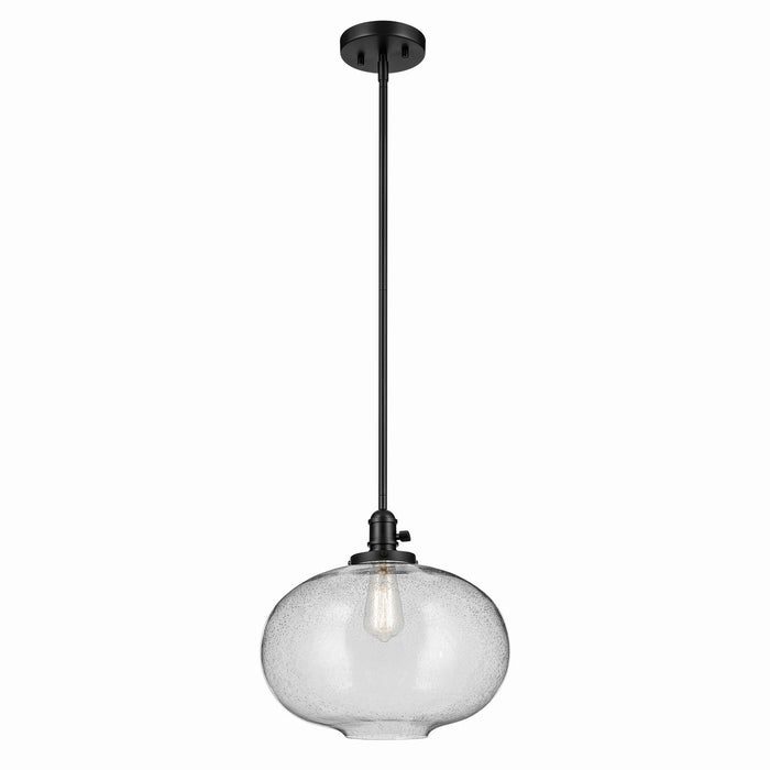 Kichler 43911BK One Light Pendant, Black