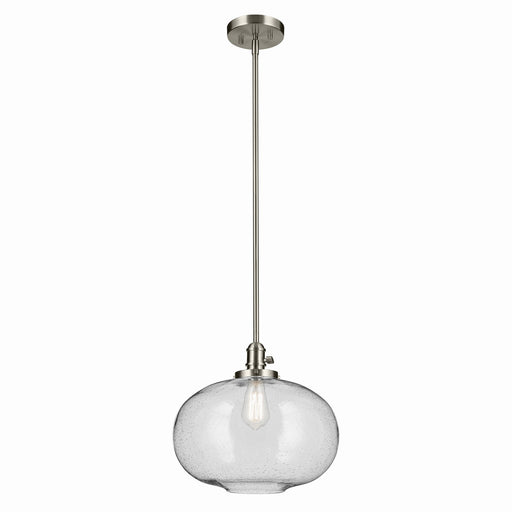 Kichler 43911NI One Light Pendant, Brushed Nickel
