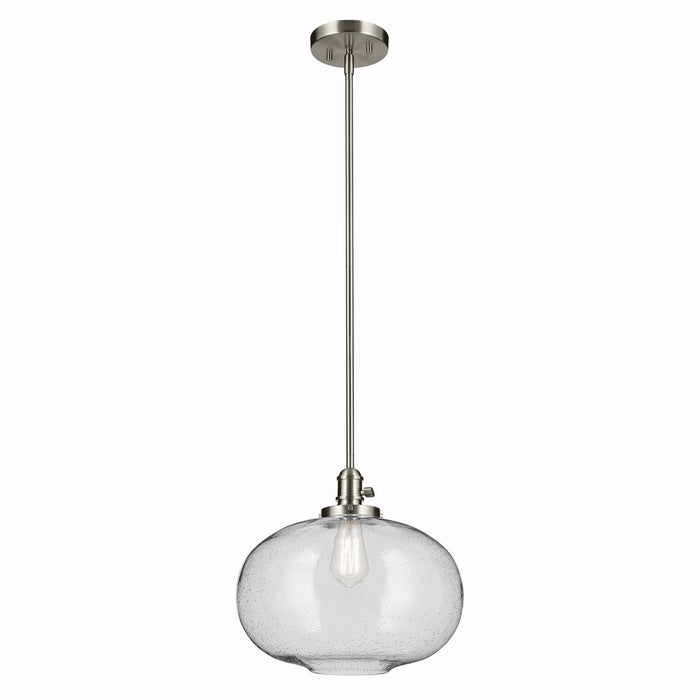 Kichler 43911NI One Light Pendant, Brushed Nickel