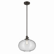 Kichler 43911OZ One Light Pendant, Olde Bronze