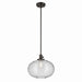 Kichler 43911OZ One Light Pendant, Olde Bronze