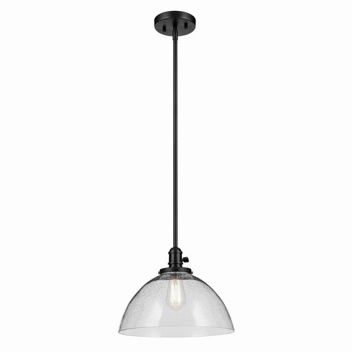 Kichler 43912BK One Light Pendant, Black