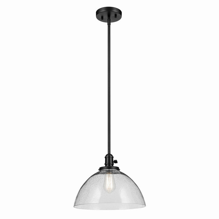 Kichler 43912BK One Light Pendant, Black