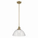 Kichler 43912NBR One Light Pendant, Natural Brass