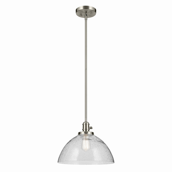 Kichler 43912NI One Light Pendant, Brushed Nickel