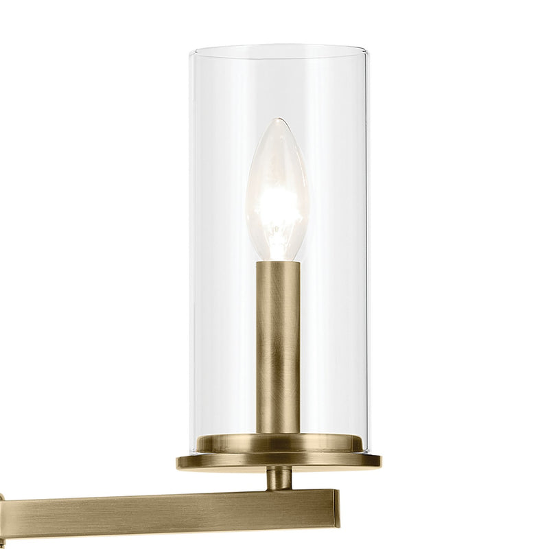 Kichler 43999NBR Five Light Chandelier, Natural Brass (3)