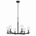 Kichler 44013BK Six Light Chandelier, Black