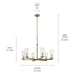 Kichler 44013NBR Six Light Chandelier, Natural Brass (2)