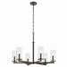 Kichler 44013OZ Six Light Chandelier, Olde Bronze