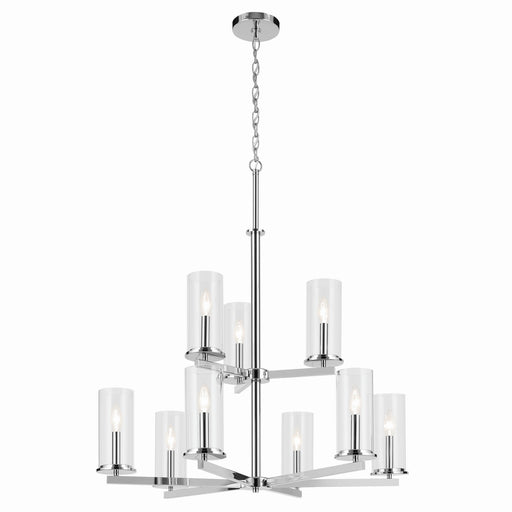 Kichler 44014CH Nine Light Chandelier, Chrome