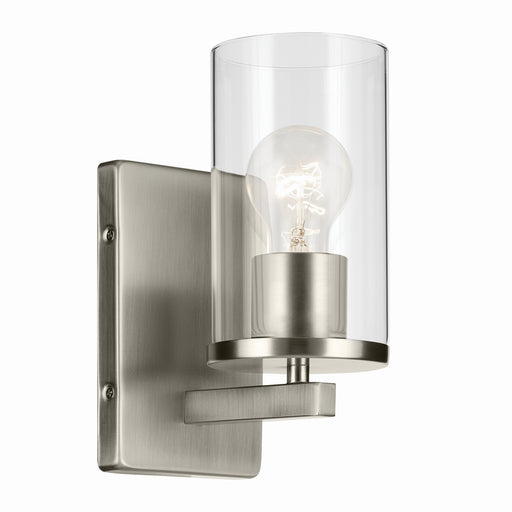 Kichler 45495NICLR One Light Wall Sconce, Brushed Nickel
