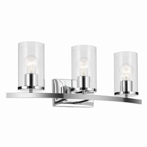 Kichler 45497CHCLR Three Light Bath, Chrome
